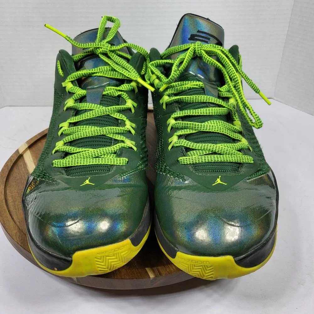 Jordan CP3.VIII Basketball Shoes Mens 12 Green Good Iridescent 684855-350